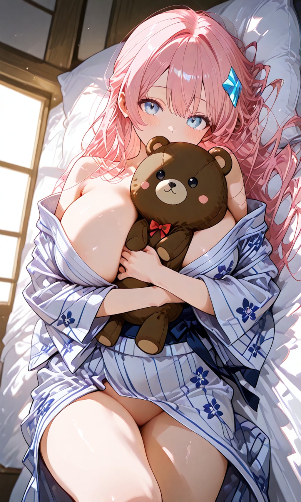 ぬいぐるみと一緒