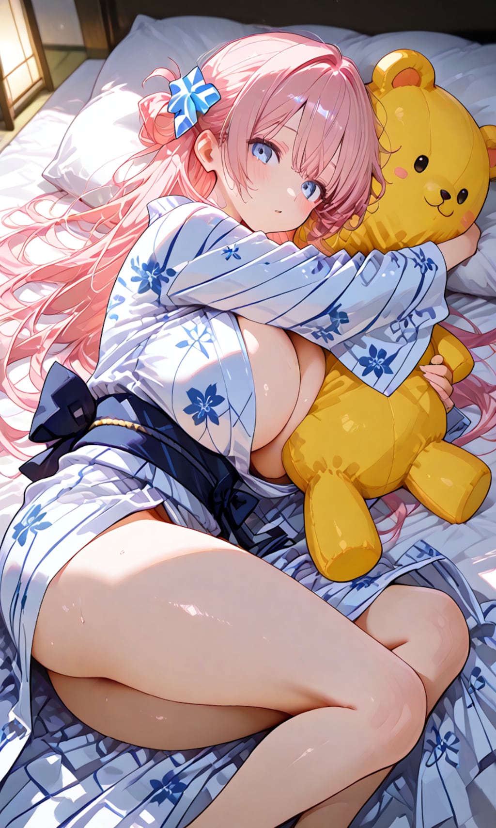 ぬいぐるみと一緒