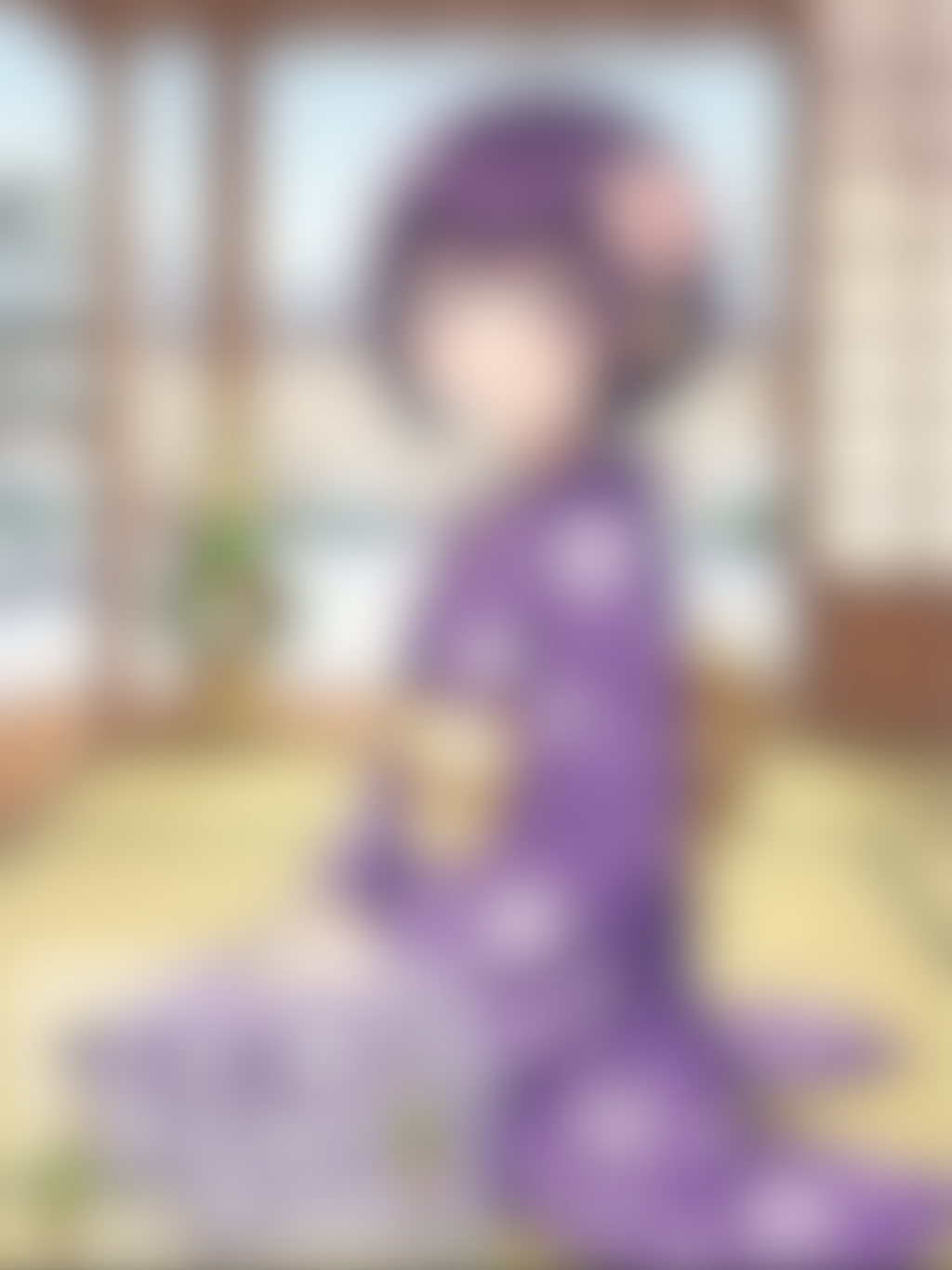 紫電院華『紫電院華と新年初の筆初め』