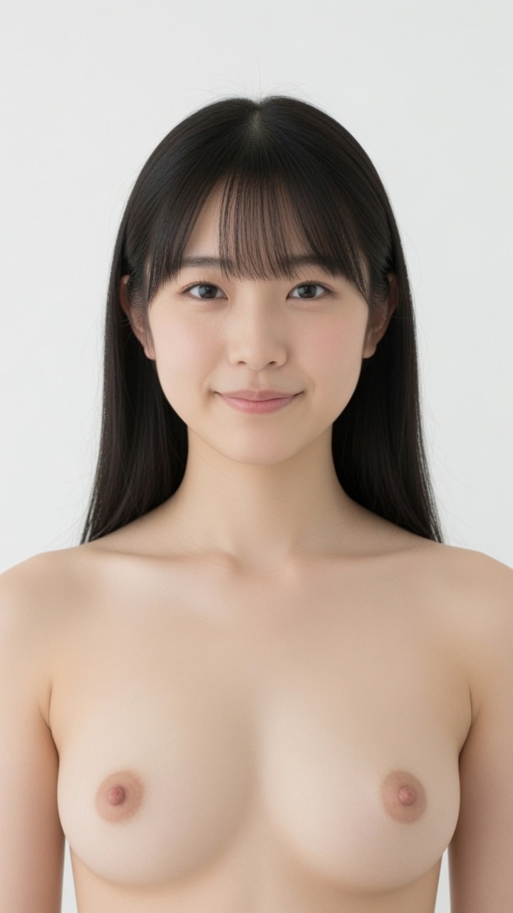 証明写真風でおっぱい