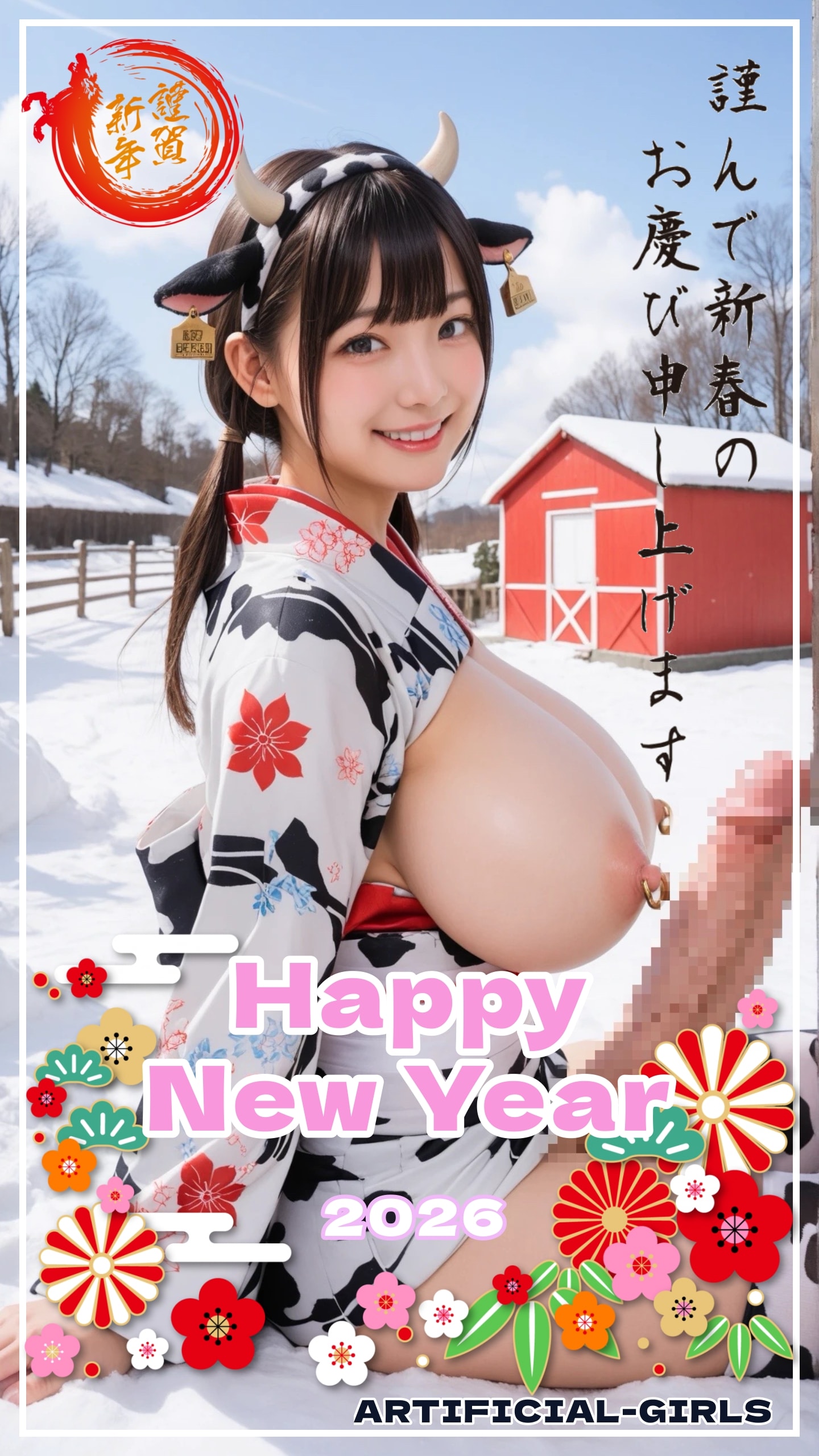 牛ちゃんからの年賀状✉️🎍