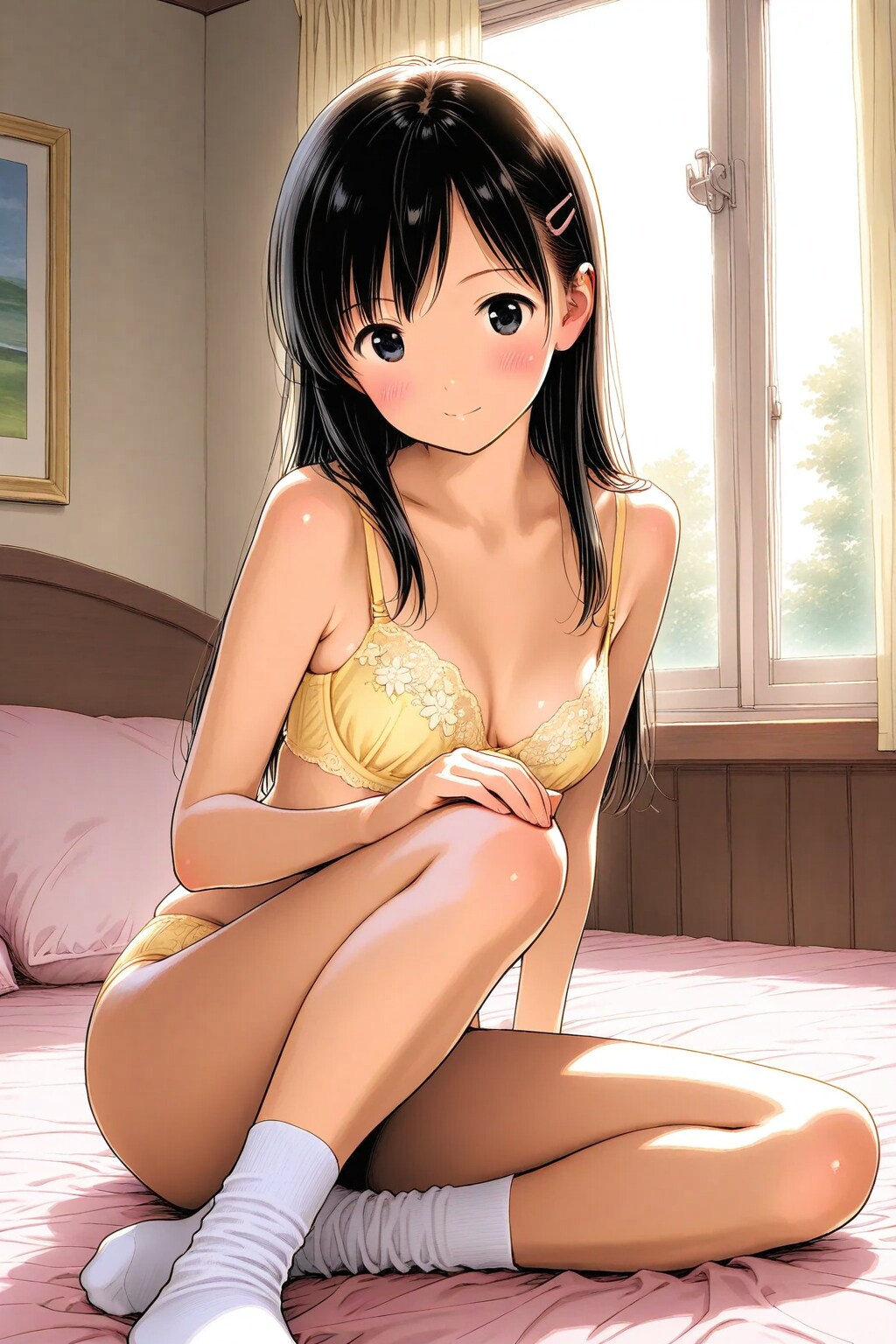 下着姿の三女ちゃん⛄✨