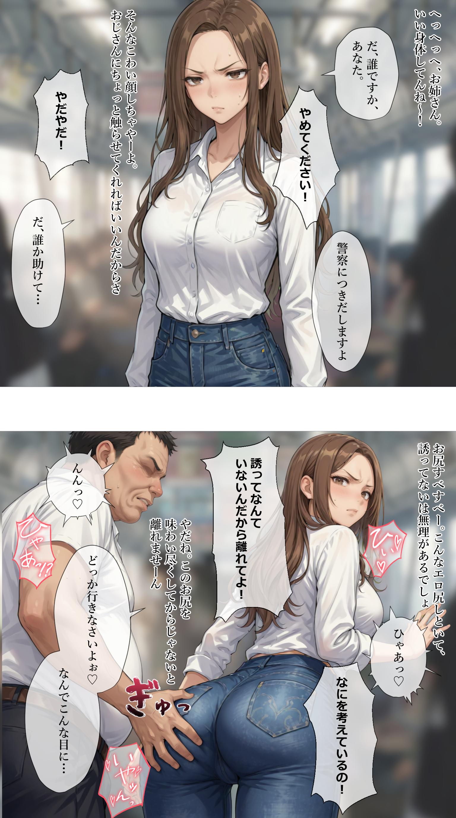 電車で触られる一軍ギャルズ【オタクの姉】編