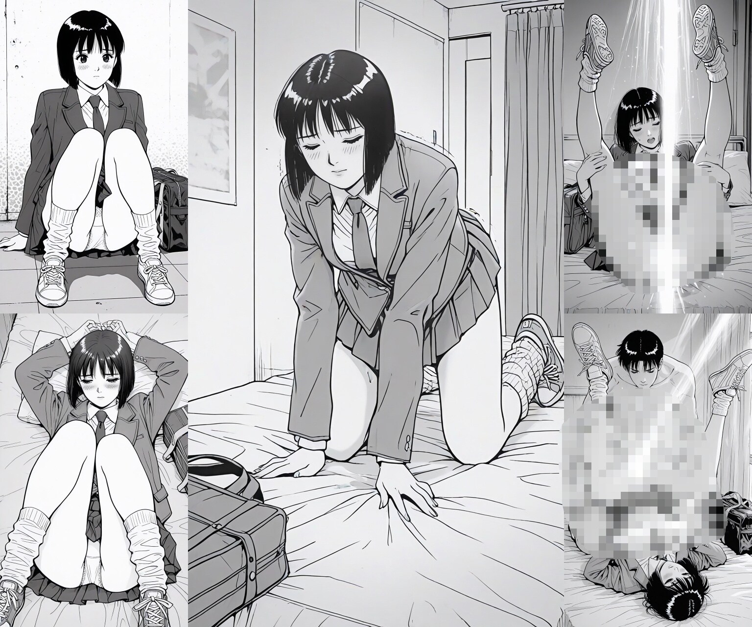 【日比野 真琴】コミック調パンチラ＆性行為【ボンボン坂高校演劇部】