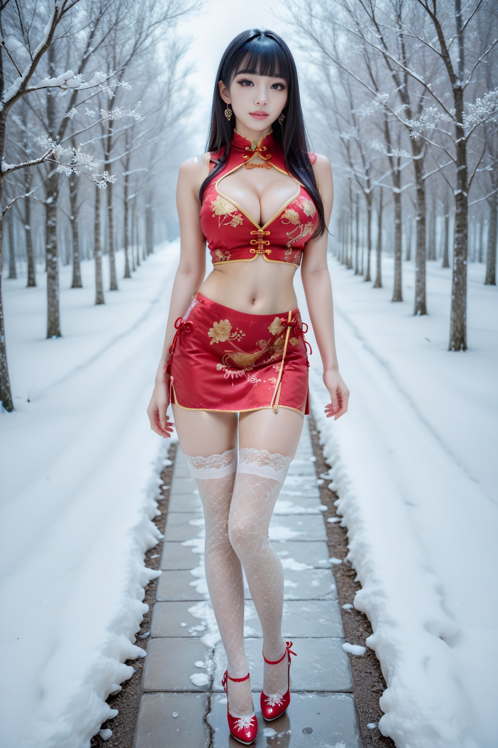 チャイナドレスの美女