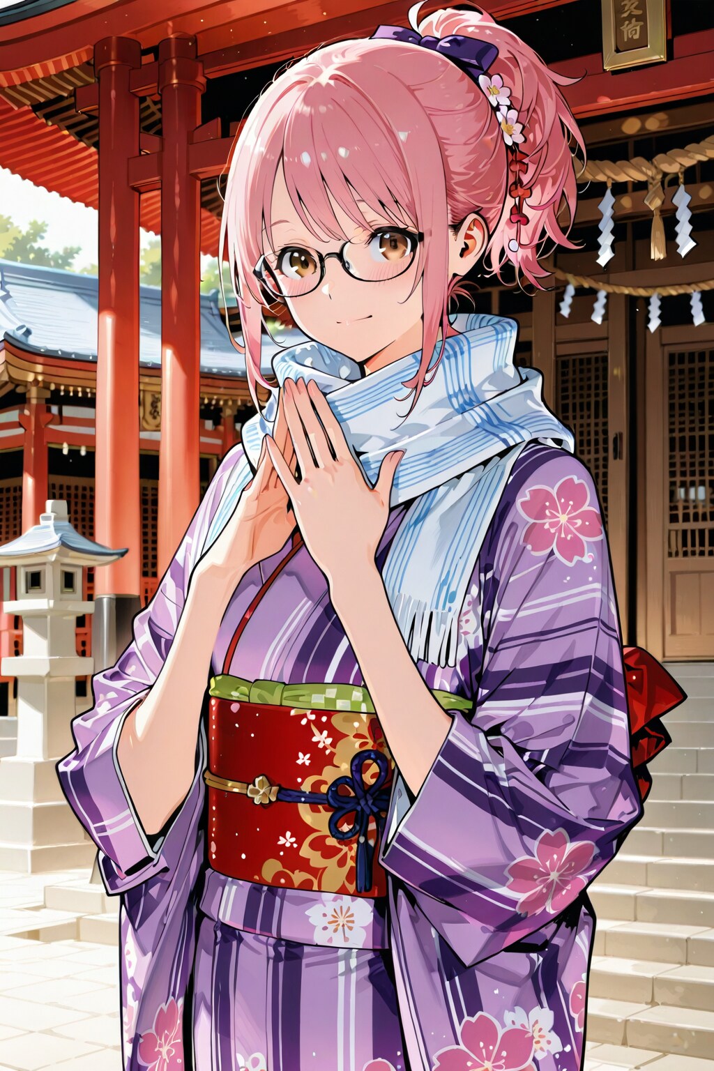 20260103【5枚】初詣少女