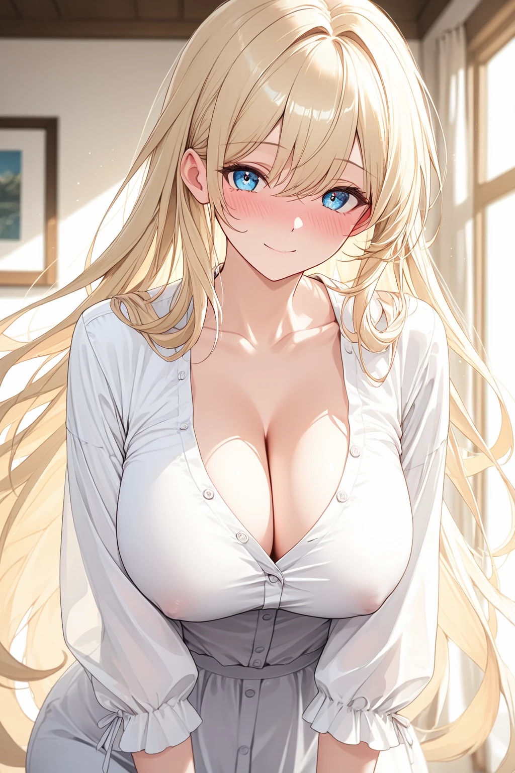 8枚：はにかみ美女