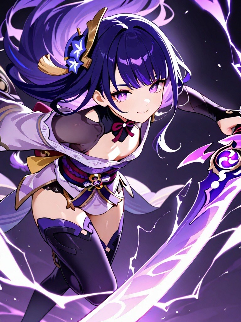【原神】鍾離×ロリ雷電