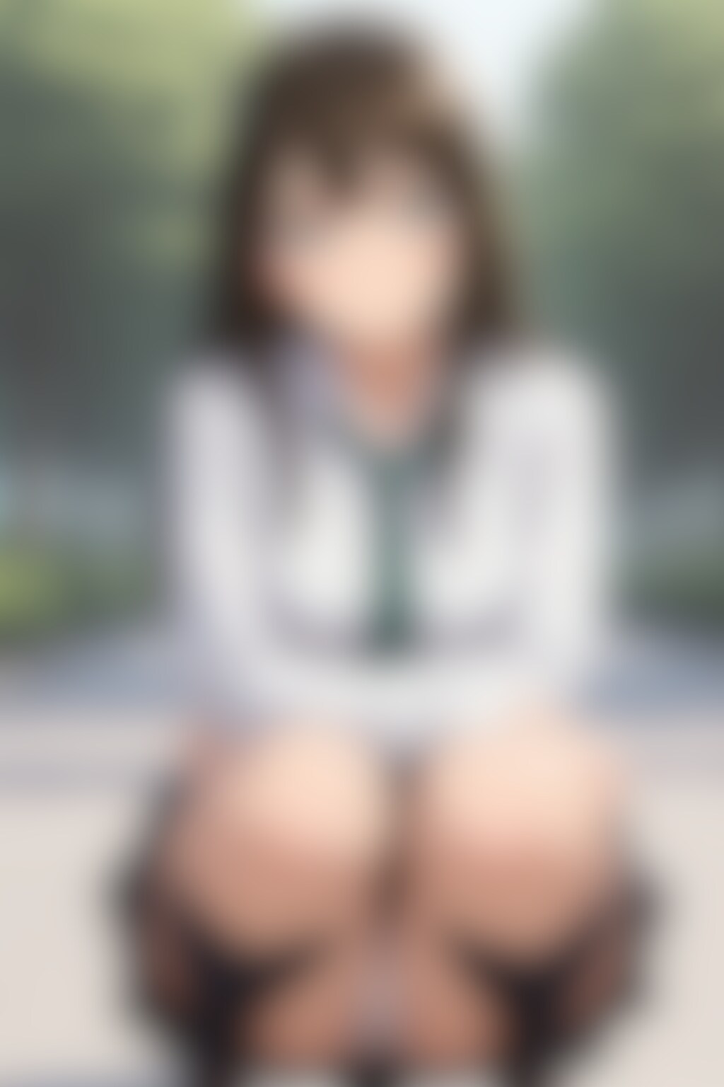 38枚:しゃがみパンチラのプロンプト実験作