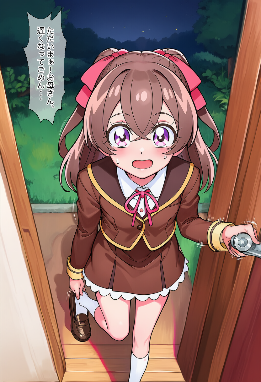 【リクエスト】おじさんに二人仲良く頂かれてしまう○きほと○いの親子