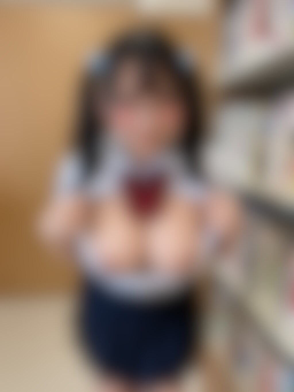 今日実はノーブラなんです