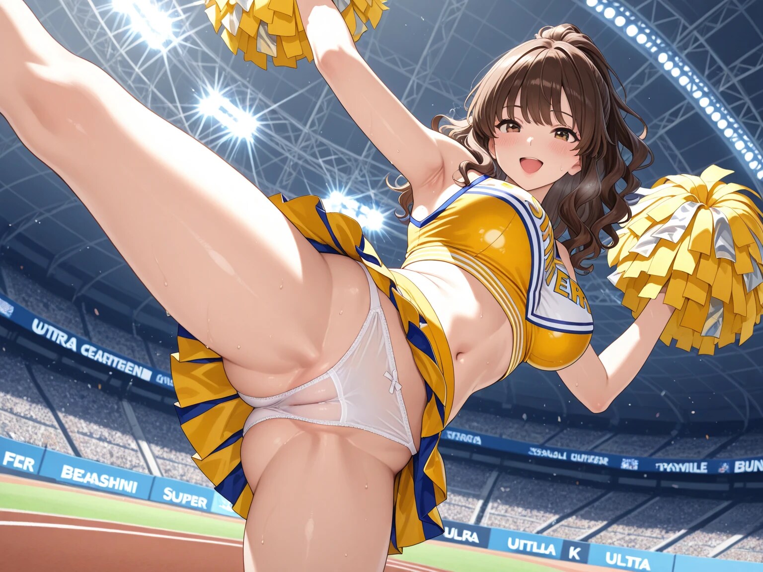 40枚:チアガールのハイキック