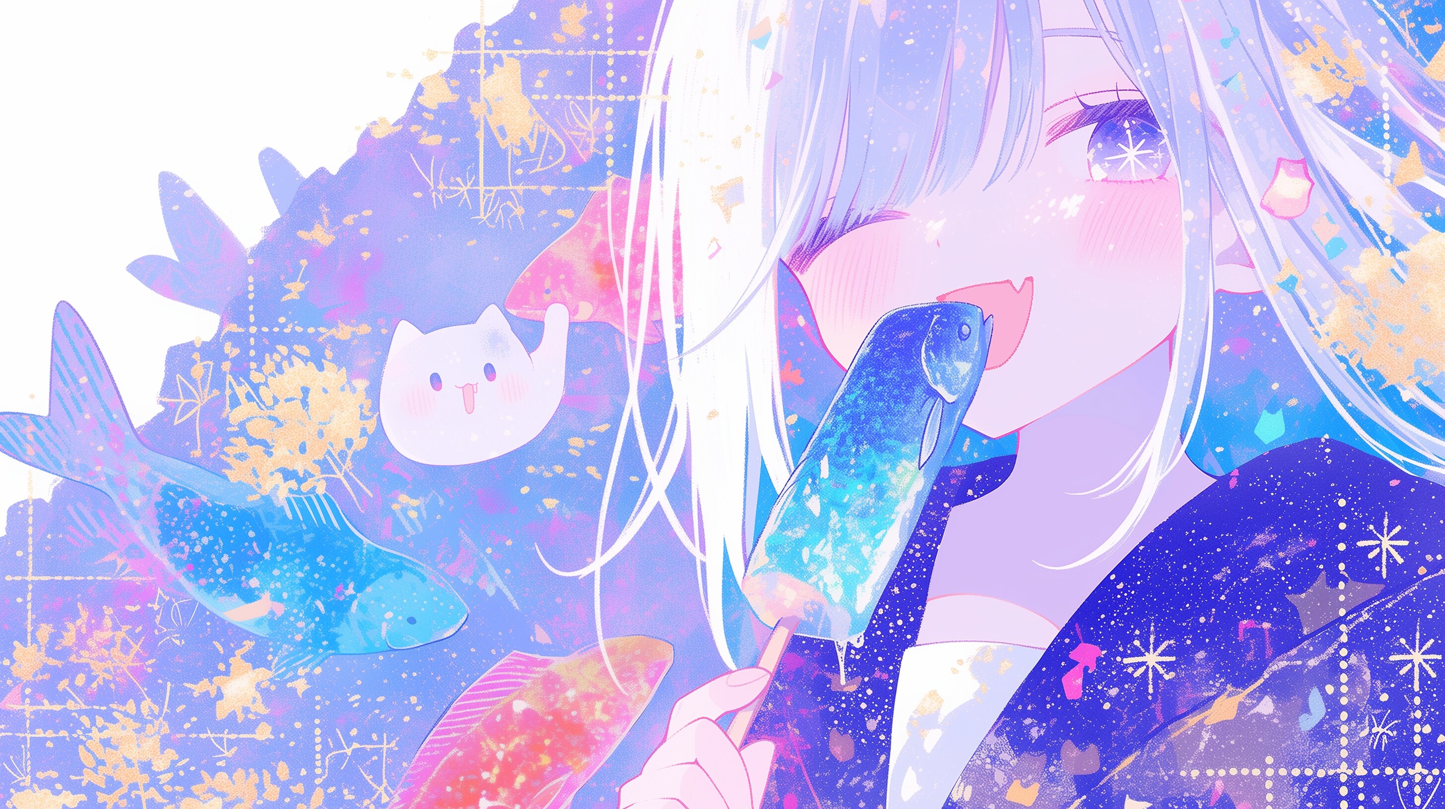 猫耳ガールと謎魚