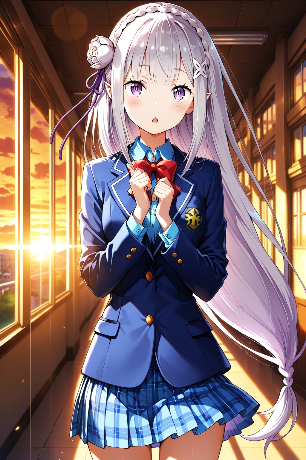 茜色の廊下で待つ君