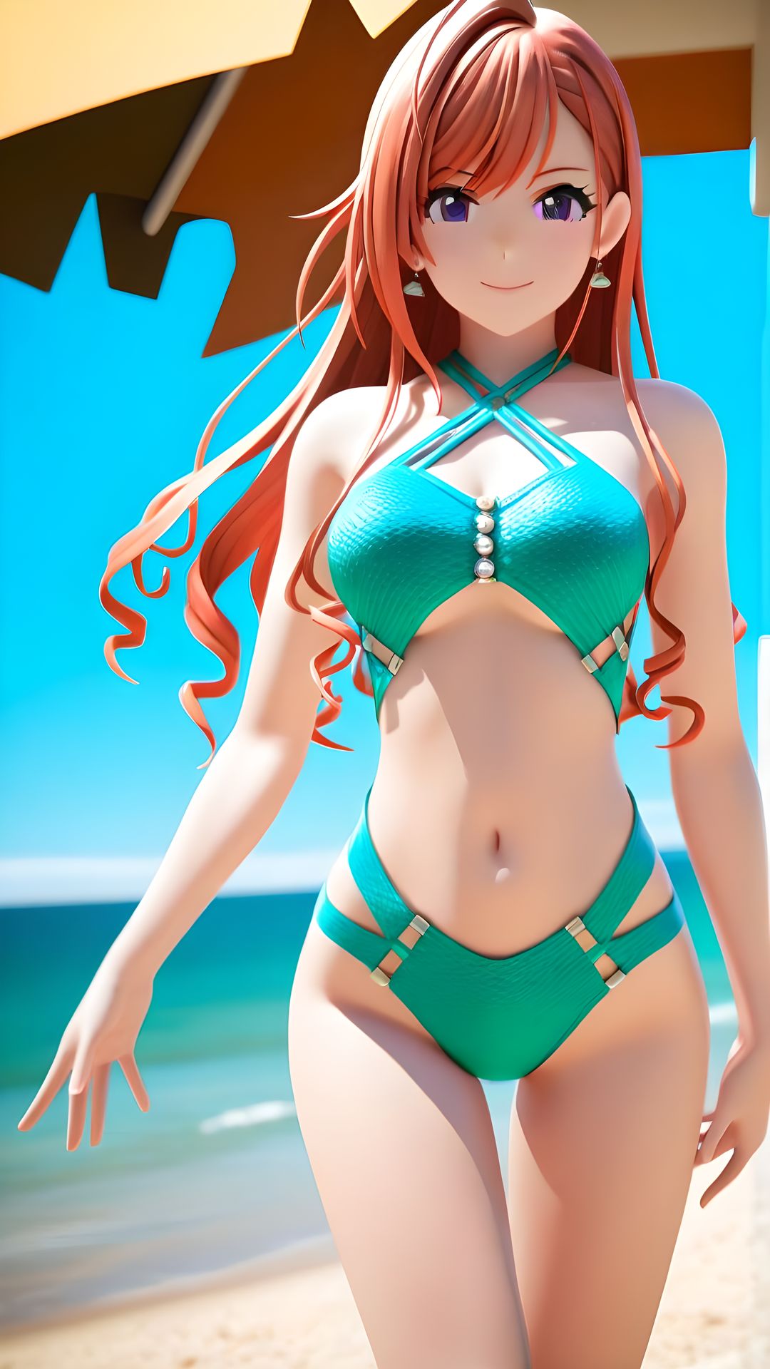 アイドル モノキニ撮影