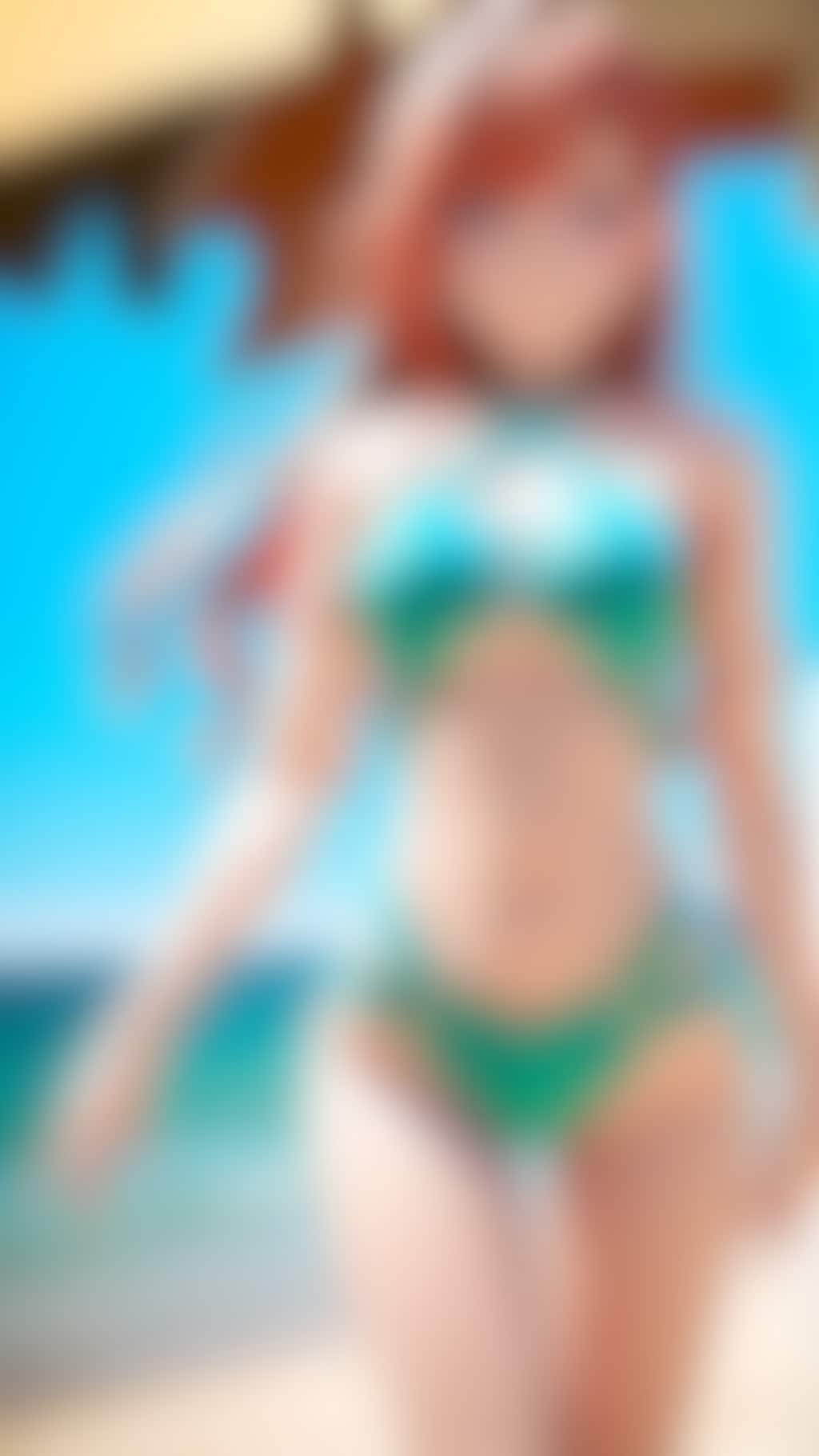 アイドル モノキニ撮影