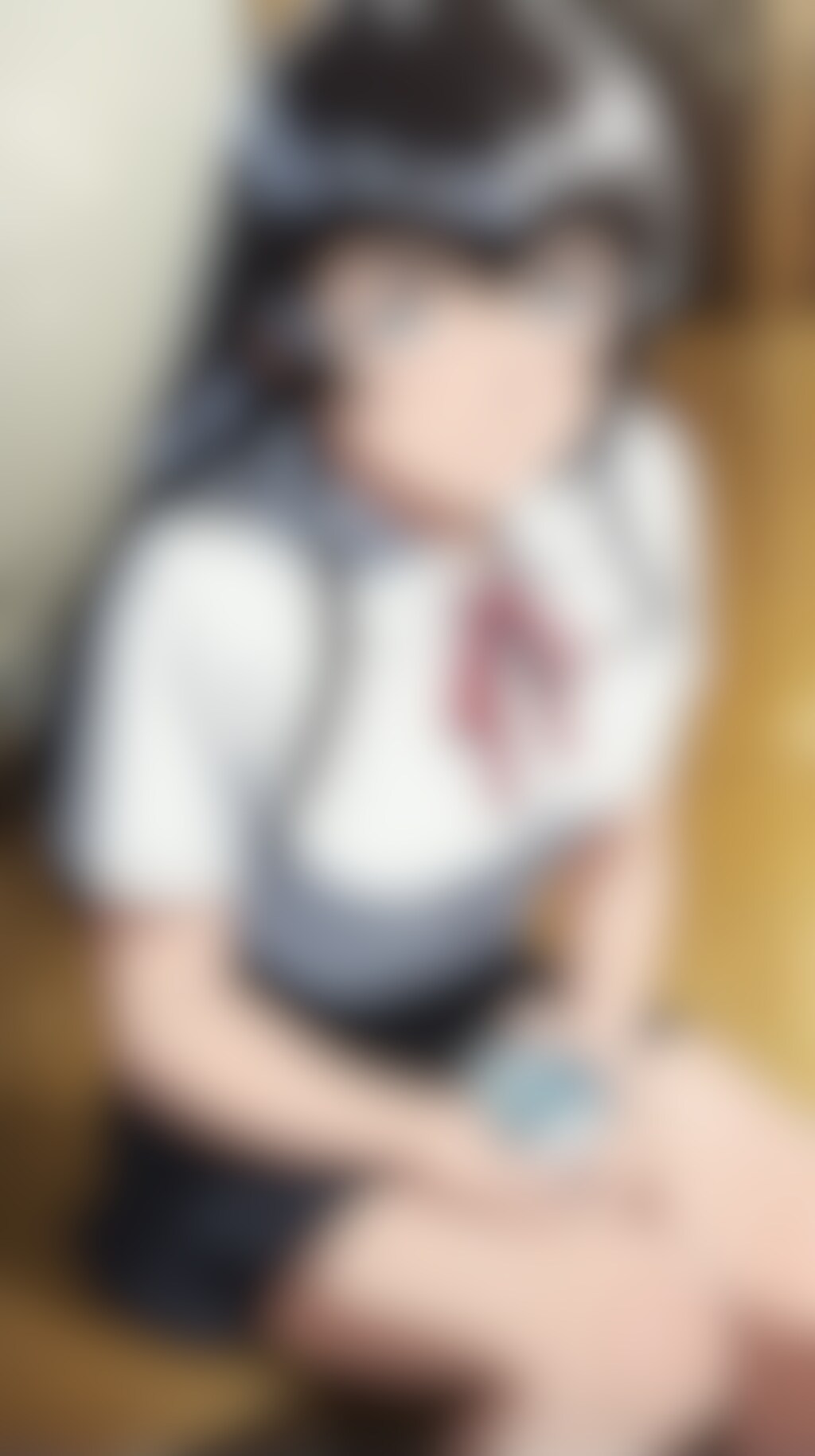 【黒河美穂】 panty shot【MIholding knee,Kurokawa】