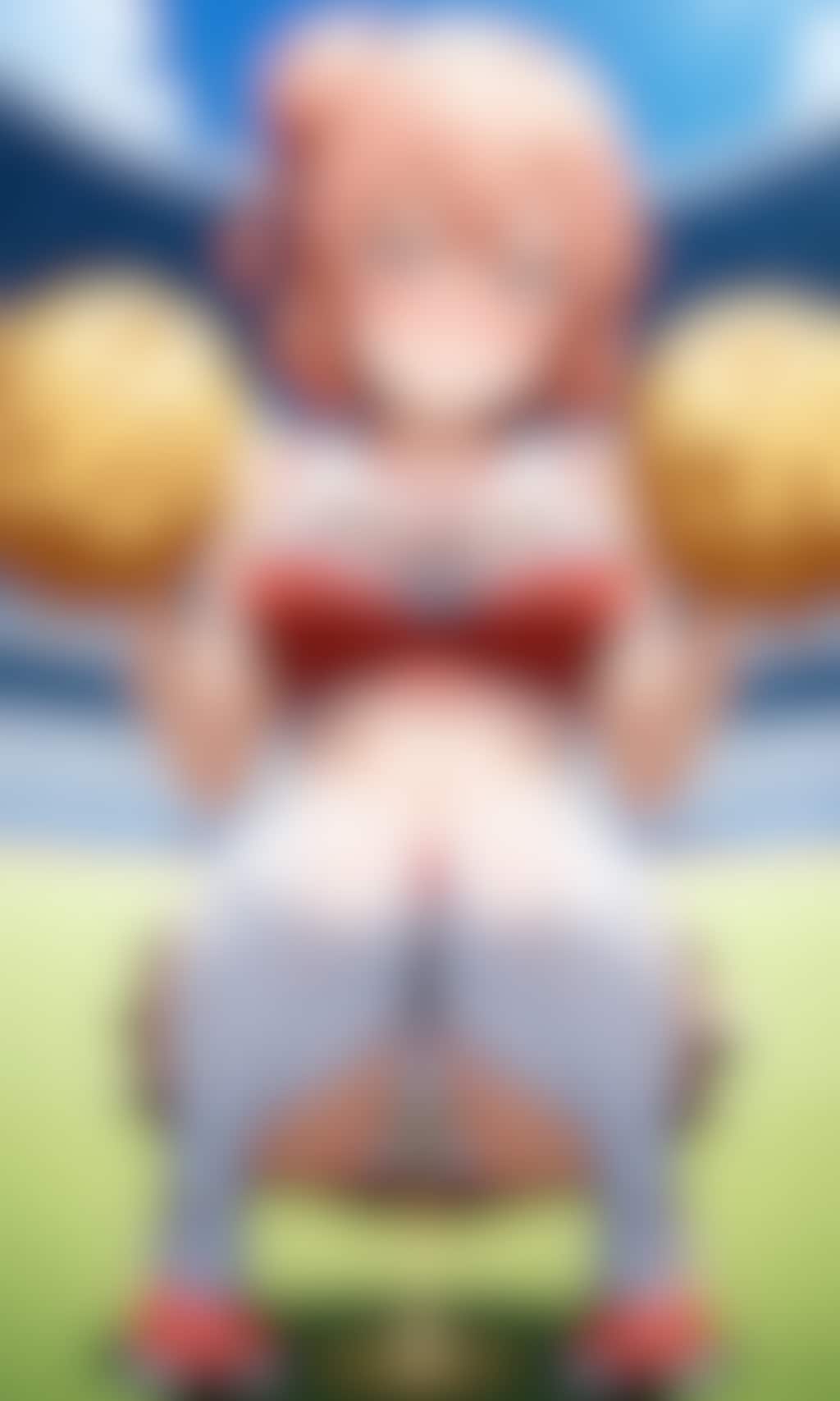 おしっこお漏らしチャレンジ【結ヶ〇結衣】(チアガール)