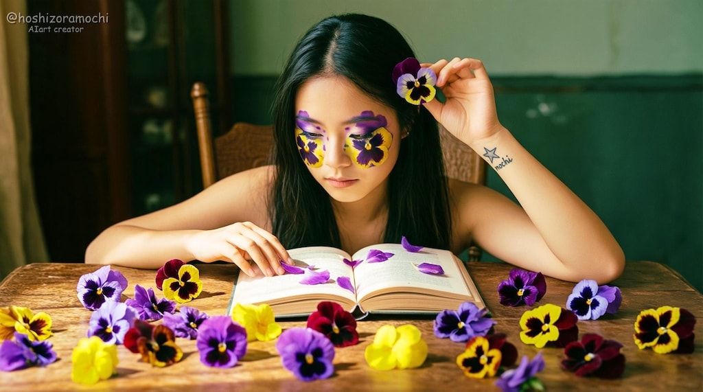 花と女性【１】