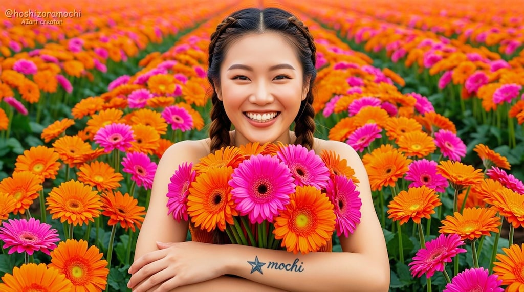 花と女性【１】