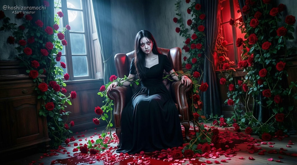 花と女性【１】