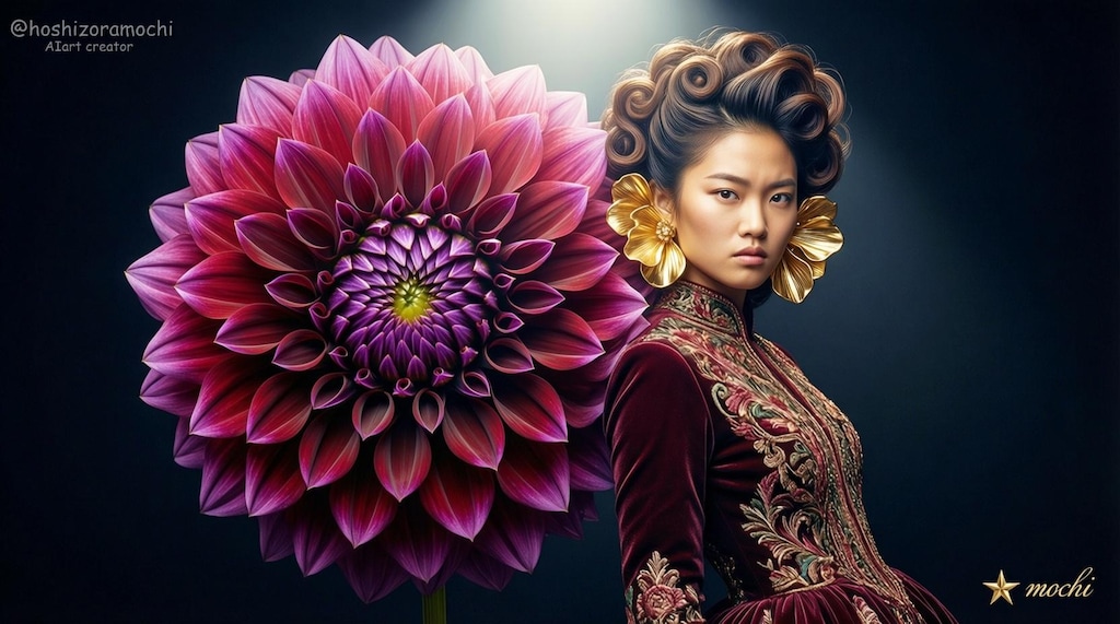 花と女性【１】