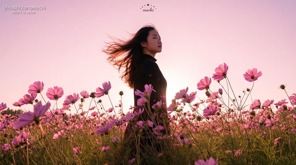 花と女性【１】