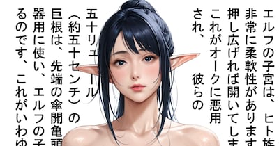 【AI春画】エルフの子宮
