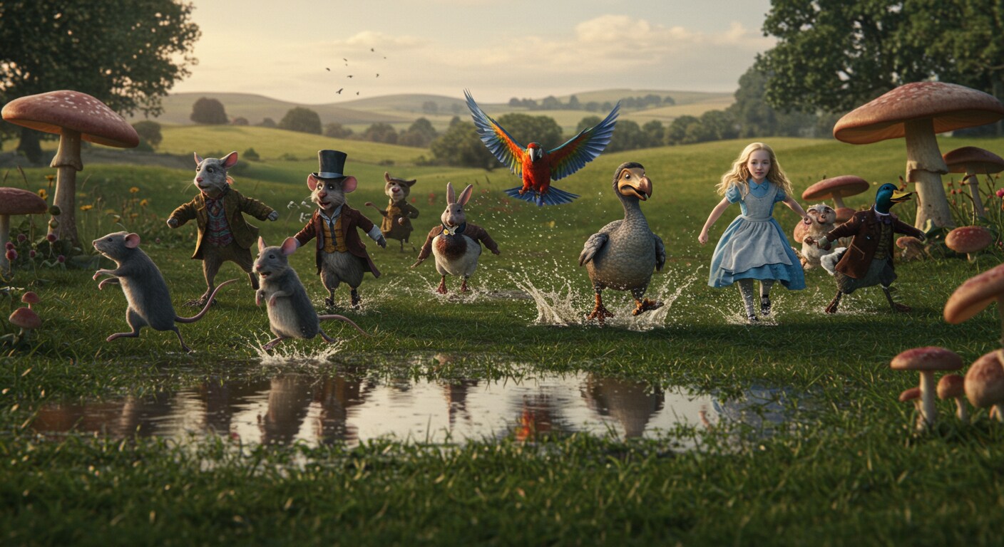 涙の池で動物たちと繰り広げる「乾燥レース」-2