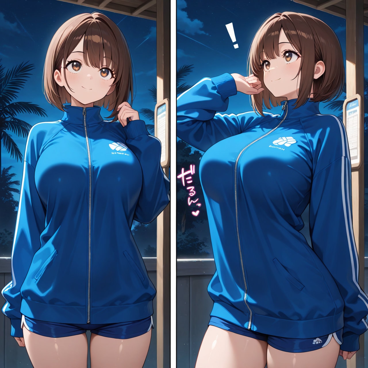 【漫画風】濡れ透けJKの雨宿りのHシーンその3、エピローグ