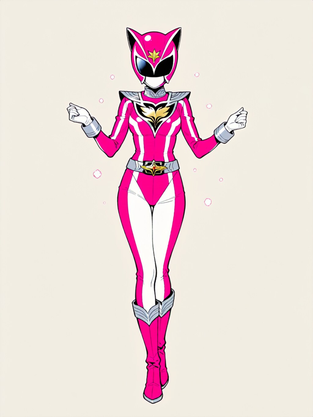 変身！戦隊ピンク！【パラパライラスト】