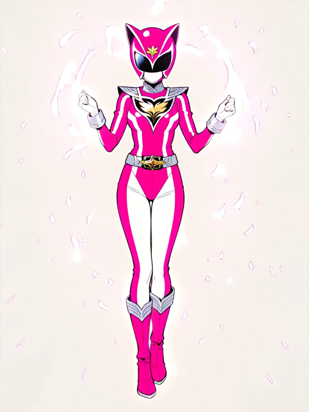 変身！戦隊ピンク！【パラパライラスト】