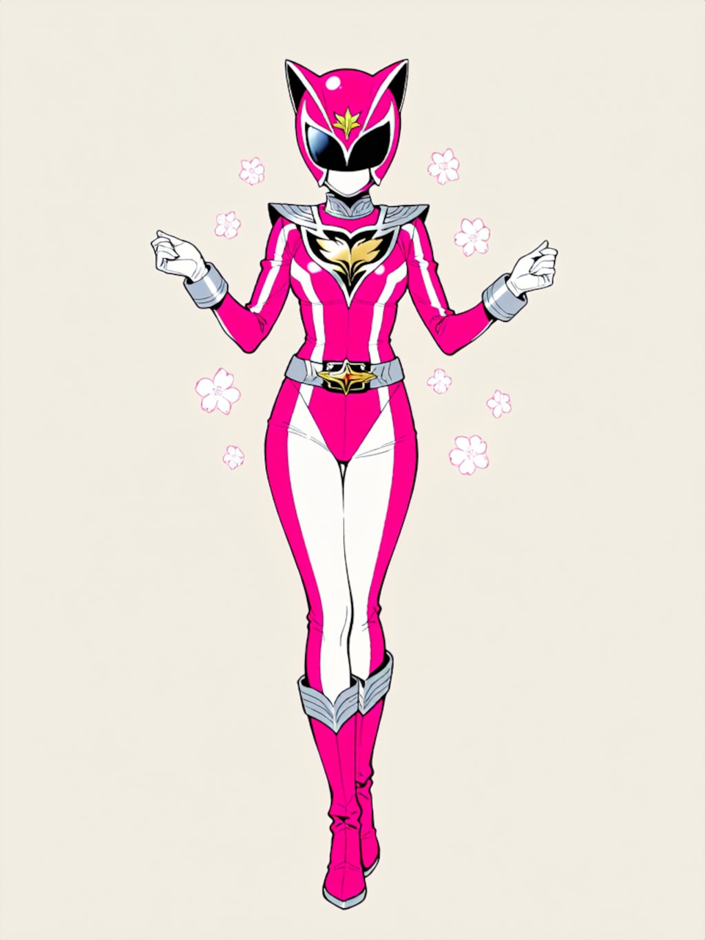 変身！戦隊ピンク！【パラパライラスト】