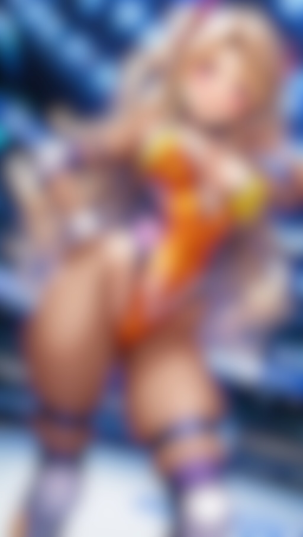 成人向け雑誌の表紙風女子プロレスラー