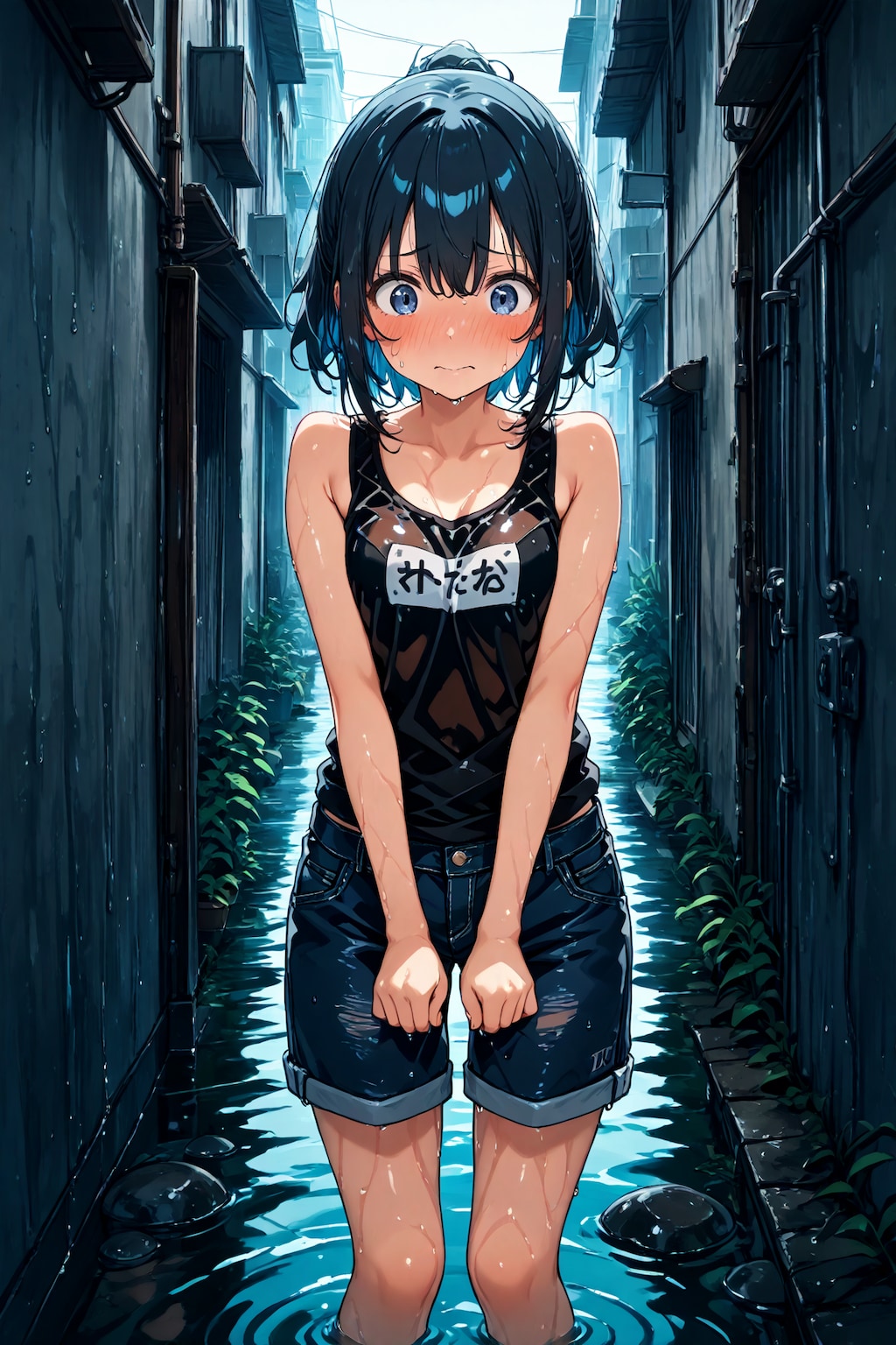 濡れ透けタンクトップ(31)