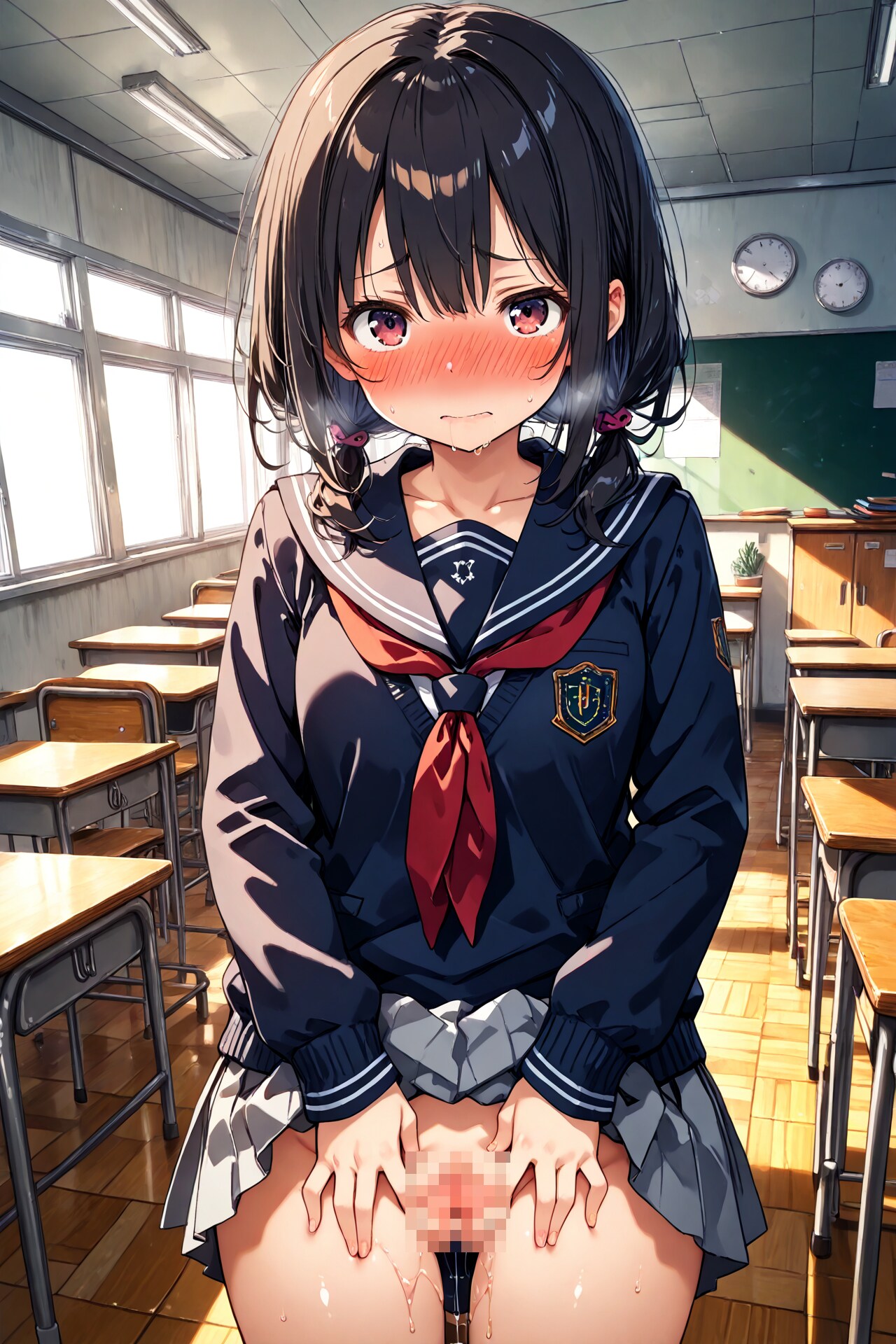 放課後に教室でくぱぁ(15)