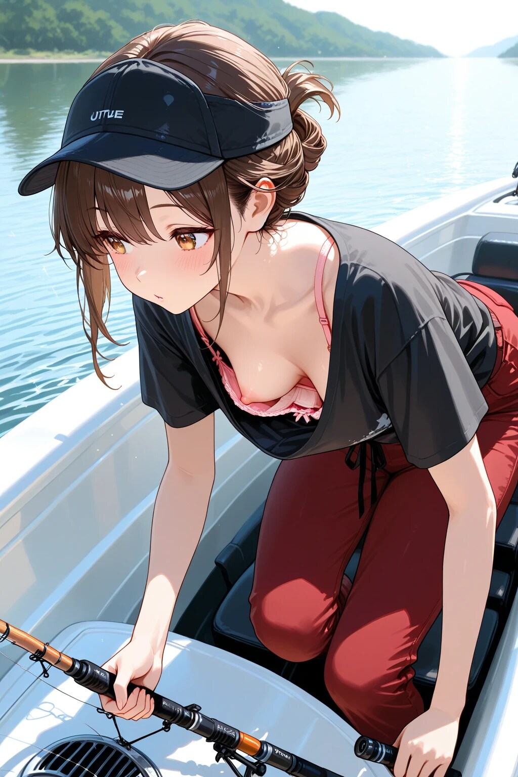 40枚:釣り人の胸チラ