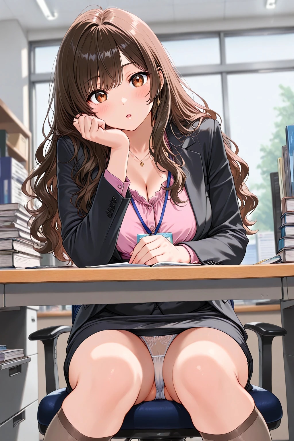 40枚:正面の席のOLパンチラ