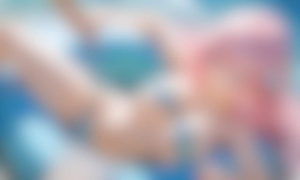 海辺で触られて