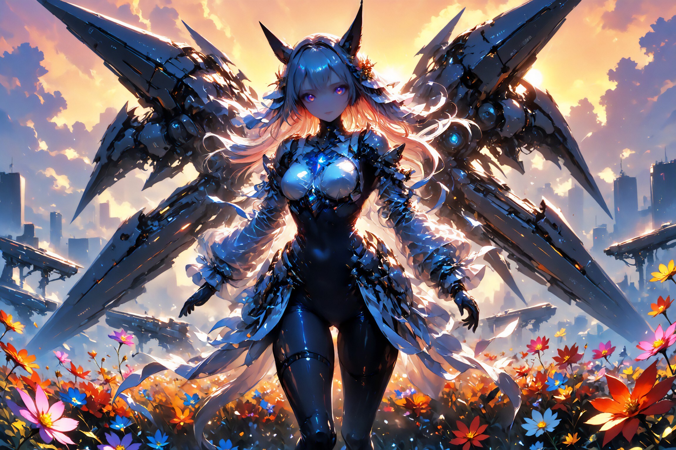 鋼の花、宵に咲く