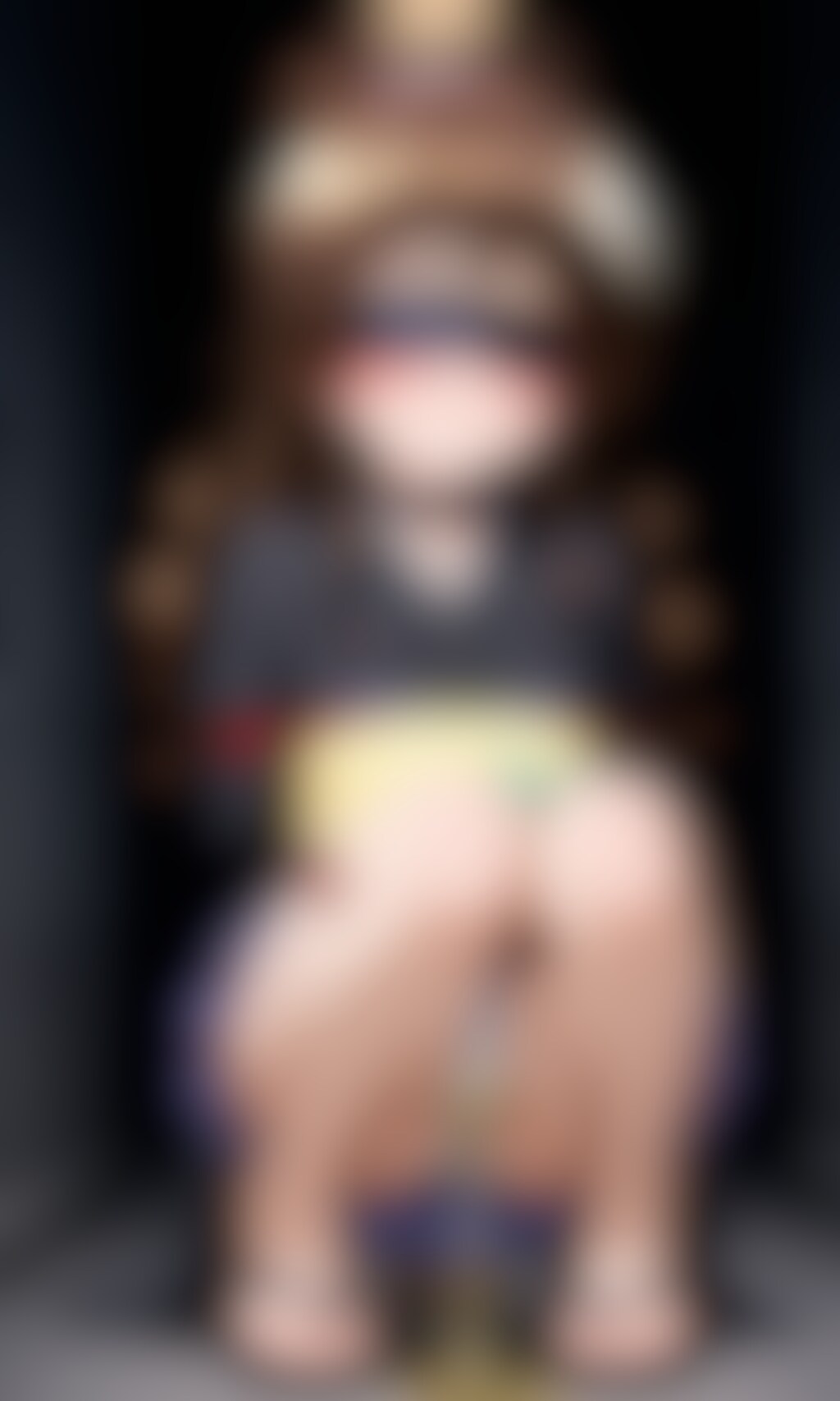 おしっこお漏らしチャレンジ【結〇美柑】(和服・目隠し・緊縛)