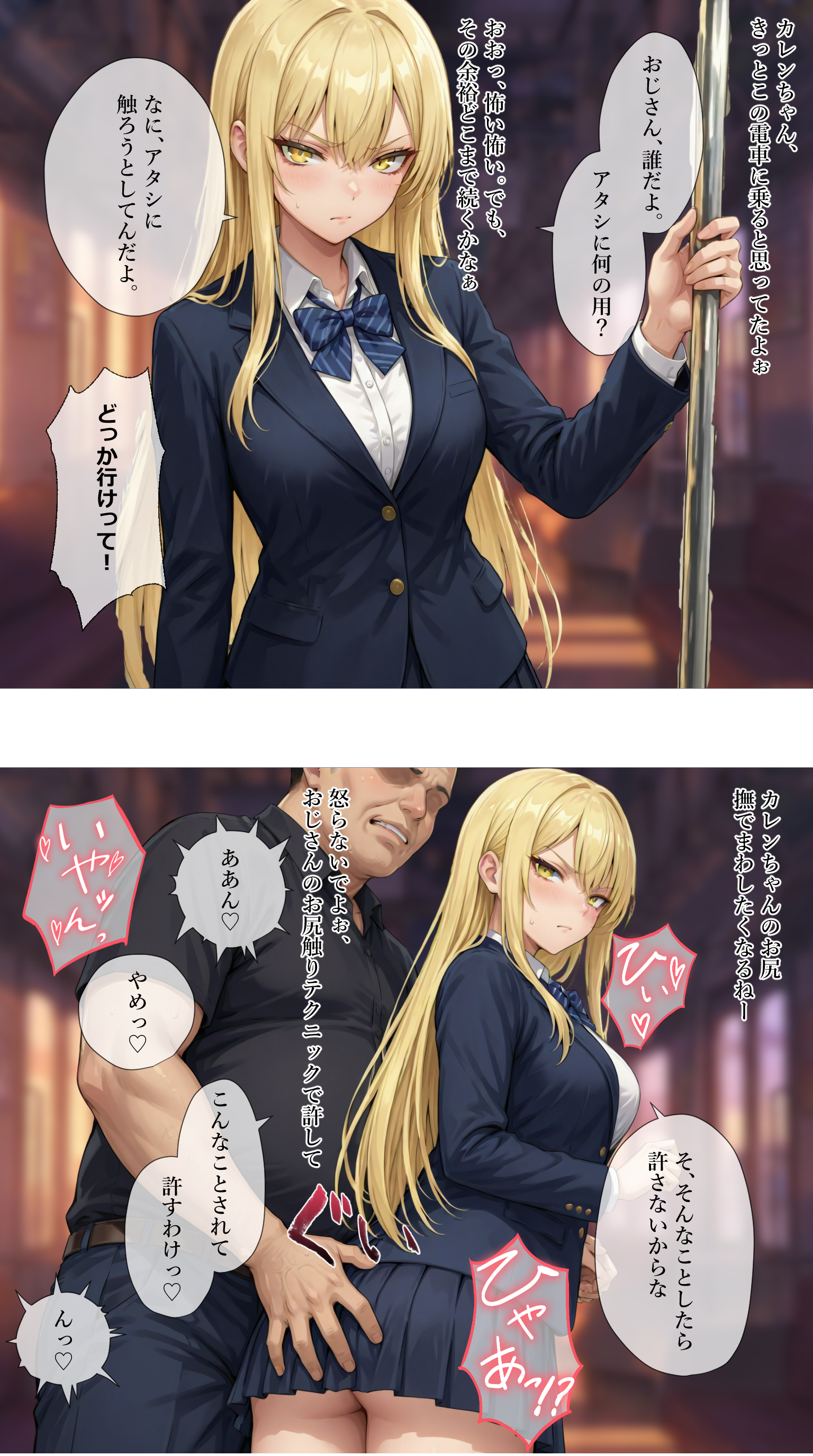 電車で触られる一軍ギャルズ【黒咲カレン】編