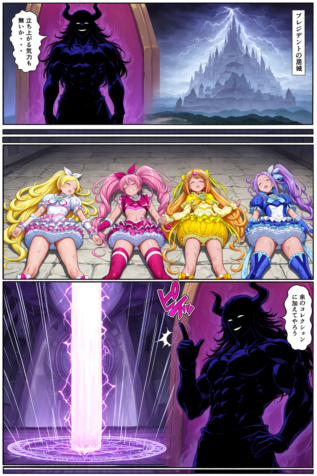 【リクエスト】敗北してオブジェ化装置でクリスタル像にされた◯イート◯リキュア
