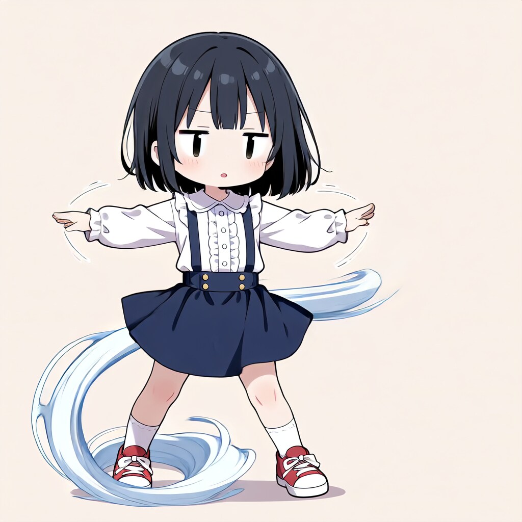 茉莉、風を起こす【パラパライラスト４０】