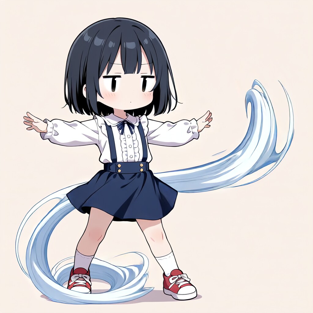 茉莉、風を起こす【パラパライラスト４０】