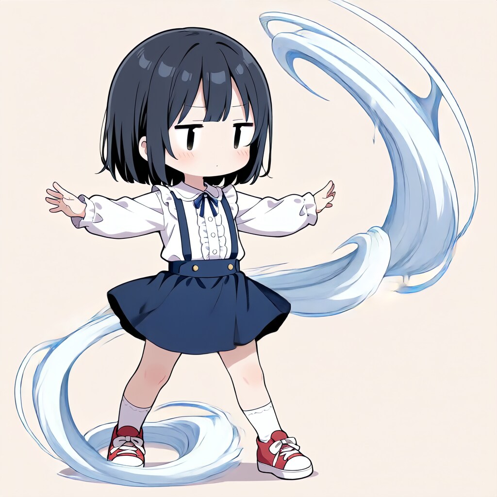 茉莉、風を起こす【パラパライラスト４０】