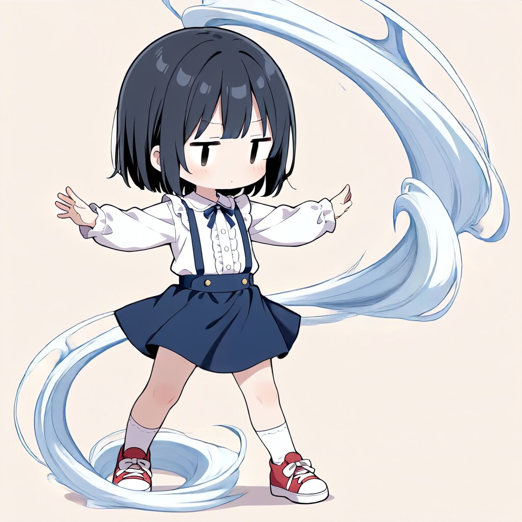 茉莉、風を起こす【パラパライラスト４０】