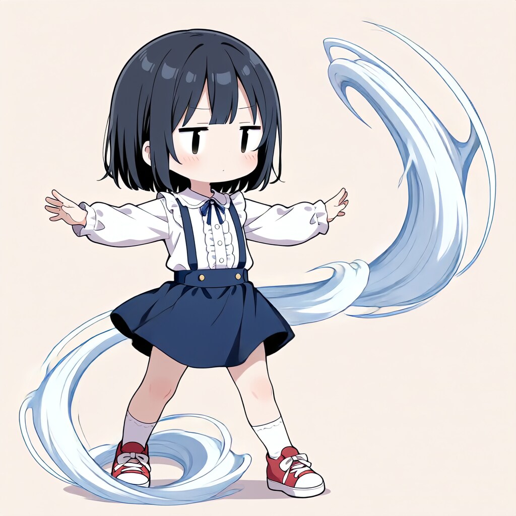 茉莉、風を起こす【パラパライラスト４０】