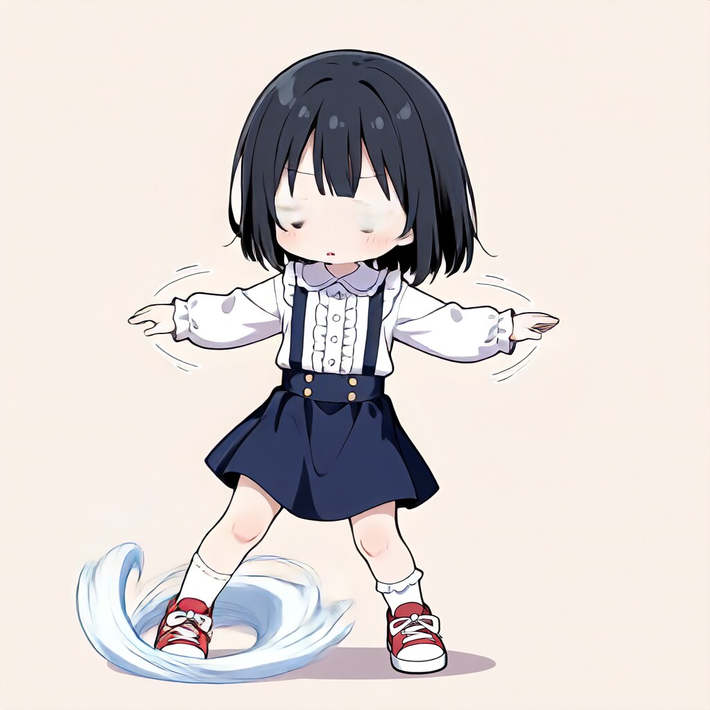 茉莉、風を起こす【パラパライラスト４０】