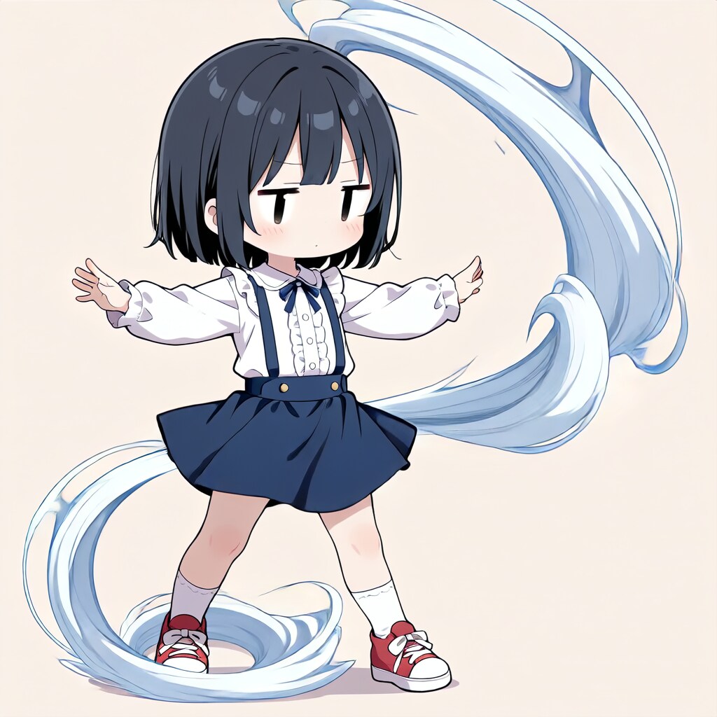 茉莉、風を起こす【パラパライラスト４０】